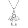 PAVONA Strieborný náhrdelník anjel so Swarovski krištáľmi biely 32076.1 PAVONA Strieborný náhrdelník anjel so Swarovski krištáľmi biely 32076.1