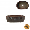 Miska bonsai hnedá glaz 13x8x4cm Miska bonsai hnedá glaz 13x8x4cm