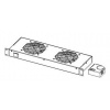 Legrand EvoLine ventilační deska s 2-ma ventilátory, 1U EC1U2V Legrand EvoLine ventilační deska s 2-ma ventilátory, 1U EC1U2V