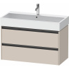 DURAVIT Ketho 2 závesná skrinka pod umývadlo, 2 zásuvky, 984 x 460 x 549 mm, taupe matná, K25278091910000 DURAVIT Ketho 2 závesná skrinka pod umývadlo, 2 zásuvky, 984 x 460 x 549 mm, taupe matná, K25278091910000