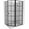 Mexen Mist L, päťuholníkový sprchový kút s krídlovými dverami, 90 x 80 cm, 8mm číre sklo, čierny profil, 8A8L-090-080-70-77-P Mexen Mist L, päťuholníkový sprchový kút s krídlovými dverami, 90 x 80 cm, 8mm číre sklo, čierny profil, 8A8L-090-080-70-77-P