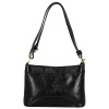Dámska kožená kabelka na rameno čierna - Delami Vera Pelle Kilveri čierna Dámska kožená kabelka na rameno čierna - Delami Vera Pelle Kilveri čierna