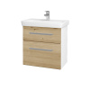 Dreja Umývadlová skrinka GO SZZ2 60 - N01 Biela lesk / Úchytka T01 / D22 Karamel Dreja Umývadlová skrinka GO SZZ2 60 - N01 Biela lesk / Úchytka T01 / D22 Karamel