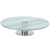 Excellent houseware Podnos na dort servírovací sklo mléčné 30 cm KO-101001040 Excellent houseware Podnos na dort servírovací sklo mléčné 30 cm KO-101001040