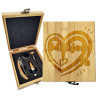 Sablio Darčeková sada na víno Milujem ťa srdce: 147×168×49 mm Sablio Darčeková sada na víno Milujem ťa srdce: 147×168×49 mm