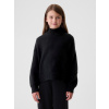 GAP Detský oversize sveter CashSoft Čierna S GAP Detský oversize sveter CashSoft Čierna S