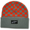 čiapka CHECKERED CUFF BEANIE, ALPINESTARS (modrá/oranžová) čiapka CHECKERED CUFF BEANIE, ALPINESTARS (modrá/oranžová)