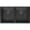 Mexen Binox dvojkomorový oceľový drez 800 x 450 mm, čierny HC - 6421802000-70HC Mexen Binox dvojkomorový oceľový drez 800 x 450 mm, čierny HC - 6421802000-70HC