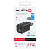 Swissten 65W 2x UBS-C & USB-A Travel Charger - 22071410 - Black Swissten 65W 2x UBS-C & USB-A Travel Charger - 22071410 - Black