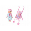 Interaktívna bábika so zvukovými efektmi a kočíkom - Český obal, 27 cm Interaktívna bábika so zvukovými efektmi a kočíkom - Český obal, 27 cm