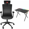 Genesis Křeslo ASTAT 200 G2 černé (NFG-1943) + psací stůl Holm 200 RGB černý 113 cm x 60 cm Genesis Křeslo ASTAT 200 G2 černé (NFG-1943) + psací stůl Holm 200 RGB černý 113 cm x 60 cm
