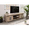 Bighome - IRON TV stolík mango 180x55x50 bielený lakovaný Bighome - IRON TV stolík mango 180x55x50 bielený lakovaný