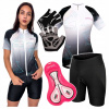 Dámsky Cyklistický Set Dres Nohavice Rukavice Veľkosť S M Dámsky Cyklistický Set Dres Nohavice Rukavice Veľkosť S M