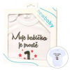 Body s potiskem New Baby Moje babička je prostě jednička Body s potiskem New Baby Moje babička je prostě jednička