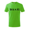 Karate postavy - Tričko detské bavlnené - 134 cm/8 rokov ( Apple Green ) Karate postavy - Tričko detské bavlnené - 134 cm/8 rokov ( Apple Green )