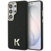 Kryt Karl Lagerfeld - obal z vrúbkovanej kože s logom K hlavy MagSafe - Samsung Galaxy S26 Ultra čierny Kryt Karl Lagerfeld - obal z vrúbkovanej kože s logom K hlavy MagSafe - Samsung Galaxy S26 Ultra čierny