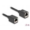 Delock Síťový prodlužovací kabel ze zásuvku RJ45 na zásuvku RJ45, Cat.6A, S/FTP, 2 m, černý Delock Síťový prodlužovací kabel ze zásuvku RJ45 na zásuvku RJ45, Cat.6A, S/FTP, 2 m, černý
