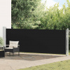 zahrada-XL Zaťahovacia bočná markíza na terasu 140x600 cm, čierna 313369 zahrada-XL Zaťahovacia bočná markíza na terasu 140x600 cm, čierna 313369