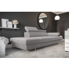 Nábytek PEGAS s.r.o. Sofa GALAXY II lenoška 235 cm - šedá, levá strana Nábytek PEGAS s.r.o. Sofa GALAXY II lenoška 235 cm - šedá, levá strana