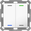 Ovladač MDT Technologies KNX 2tlačítko 55x55 mm, RGBW LED, bílá, měření teploty (BE-TAL55T2.01) Ovladač MDT Technologies KNX 2tlačítko 55x55 mm, RGBW LED, bílá, měření teploty (BE-TAL55T2.01)