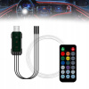 SVETLOVOD EL WIRE LED RGB USB OSVETLENIE INTERIÉRU AUTA KABÍNY AUTOMOBILU 5 m SVETLOVOD EL WIRE LED RGB USB OSVETLENIE INTERIÉRU AUTA KABÍNY AUTOMOBILU 5 m