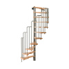 Minka STAIRS Priestorovo točité schodisko Metallica buk/sivá 130 x 78 cm Minka STAIRS Priestorovo točité schodisko Metallica buk/sivá 130 x 78 cm