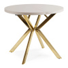 Mebel Elite Stôl LUGO, rozkladací 90-190 cm kašmír/zlatý Mebel Elite Stôl LUGO, rozkladací 90-190 cm kašmír/zlatý