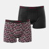 Lonsdale Lonsdale Trunk Shorts 2 Pack Mens Rust Camo/Black Medium Lonsdale Lonsdale Trunk Shorts 2 Pack Mens Rust Camo/Black Medium