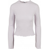 Urban Classics Dámske tričko Ladies Rib Turtelneck Longsleeve Farba: softlilac, Veľkosť: XL