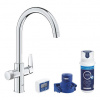 Drezová batéria Grohe Blue Pure StartCurve so súpravou uhlíkovej filtrácie vody, chróm 30593000 Drezová batéria Grohe Blue Pure StartCurve so súpravou uhlíkovej filtrácie vody, chróm 30593000