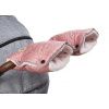 LITTLE ANGEL Rukavice na kočiar prešiv Mazlík pár 25x22,51x24cm ružová lesk / sv.pudrová LITTLE ANGEL Rukavice na kočiar prešiv Mazlík pár 25x22,51x24cm ružová lesk / sv.pudrová