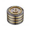 Kovová drvička Champ High® Bitcoin štvordielna ø50 mm Kovová drvička Champ High® Bitcoin štvordielna ø50 mm