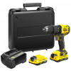 Stanley SFMCD710D2K V20 Aku bezuhlíková vŕtačka (60Nm/18V/2x2,0Ah), kitbox Stanley SFMCD710D2K V20 Aku bezuhlíková vŕtačka (60Nm/18V/2x2,0Ah), kitbox