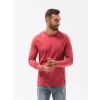 Červené štýlové tričko s dlhým rukávom L131 Červené štýlové tričko s dlhým rukávom L131