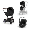 Cybex Platinum CYBEX ePriam 5.0 One Box + Cloud T - Comfort Collection sepia black/rose gold 2026 Cybex Platinum CYBEX ePriam 5.0 One Box + Cloud T - Comfort Collection sepia black/rose gold 2026
