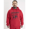 Pánská Mikina Amstaff Logo 2.0 Hoodie red/black velikost: 4XL Pánská Mikina Amstaff Logo 2.0 Hoodie red/black velikost: 4XL