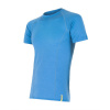 Pánske funkčné tričko s krátkym rukávom SENSOR Merino Active modré XXL Pánske funkčné tričko s krátkym rukávom SENSOR Merino Active modré XXL