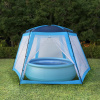 zahrada-XL Stan na bazén, látka 660x580x250 cm, modrý 91576 zahrada-XL Stan na bazén, látka 660x580x250 cm, modrý 91576