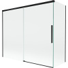Mexen Rox, 2-krídlová posuvná vaňová zástena 180 + 80 x 150 cm, 8mm číre sklo, čierny matný profil, 8C9-180-080-70-00 Mexen Rox, 2-krídlová posuvná vaňová zástena 180 + 80 x 150 cm, 8mm číre sklo, čierny matný profil, 8C9-180-080-70-00