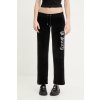 Juicy Couture teplákové nohavice dámske zamatové GOTHIC CROWN JCBBJ126806 čierna L Juicy Couture teplákové nohavice dámske zamatové GOTHIC CROWN JCBBJ126806 čierna L
