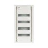 Rozvodná skriňa pod omietku IP30 EATON štvorradová 360 x 715 x 100 mm 48 modulov biela Rozvodná skriňa pod omietku IP30 EATON štvorradová 360 x 715 x 100 mm 48 modulov biela