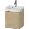 DURAVIT Happy D.2 Plus c-shaped závesná skrinka s nábytkovým umývadielkom s otvorom, 1 dvierka, pánty vľavo, 400 x 360 x 480 mm, dub Mediterrane, HP4340O71710000 DURAVIT Happy D.2 Plus c-shaped závesná skrinka s nábytkovým umývadielkom s otvorom, 1 dvierka, pánty vľavo, 400 x 360 x 480 mm, dub Mediterrane, HP4340O71710000