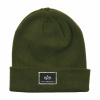 Alpha Industries Čiapka X-Fit Beanie Zelená/Čierna/Biela ohne Alpha Industries Čiapka X-Fit Beanie Zelená/Čierna/Biela ohne
