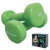 SCHILDKRÖT Vinylové činky, 1,0 kg sada, zelené SCHILDKRÖT Vinylové činky, 1,0 kg sada, zelené