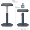 ESSELTE Leitz Ergo Cosy ergonomická balanční židle, šedá ESSELTE Leitz Ergo Cosy ergonomická balanční židle, šedá