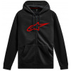 mikina AGELESS ZIP HOODIE 3, ALPINESTARS (černá/červená, vel. 2XL) mikina AGELESS ZIP HOODIE 3, ALPINESTARS (černá/červená, vel. 2XL)