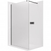 CERANO - Sprchová zástena Walk-in Onyx Cube Ľ/P - 8 mm - hranatá vzpera - čierna matná, mliečne sklo - 40x200 cm CERANO - Sprchová zástena Walk-in Onyx Cube Ľ/P - 8 mm - hranatá vzpera - čierna matná, mliečne sklo - 40x200 cm