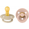 BIBS Colour cumlíky z prírodného kaučuku 2ks - veľkosť 2 - Vanilla / Blush BIBS Colour cumlíky z prírodného kaučuku 2ks - veľkosť 2 - Vanilla / Blush