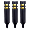 Progarden Zahradní solární lampa se zápichem sada 3 ks černá KO-DX9300830 Progarden Zahradní solární lampa se zápichem sada 3 ks černá KO-DX9300830