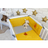 Baby Nellys 3 dielna sada Mantinel s obliečkami vafelek - horčicová Baby Nellys 3 dielna sada Mantinel s obliečkami vafelek - horčicová